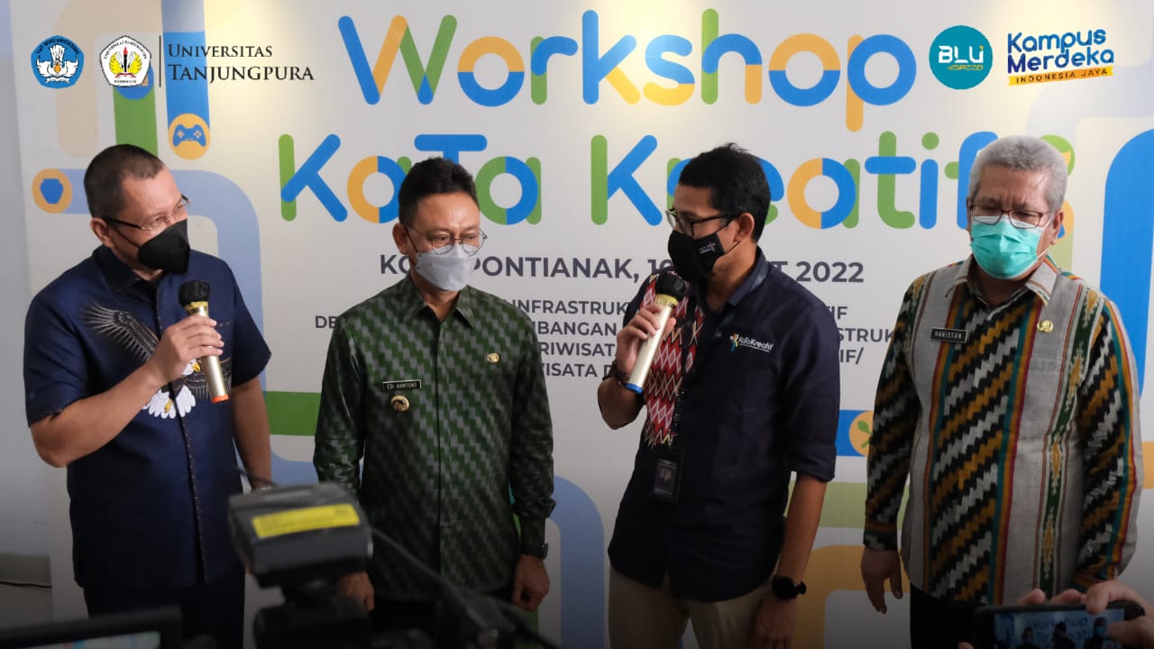 Menteri Sandi Buka Workshop Kata Kreatif Pontianak di Untan