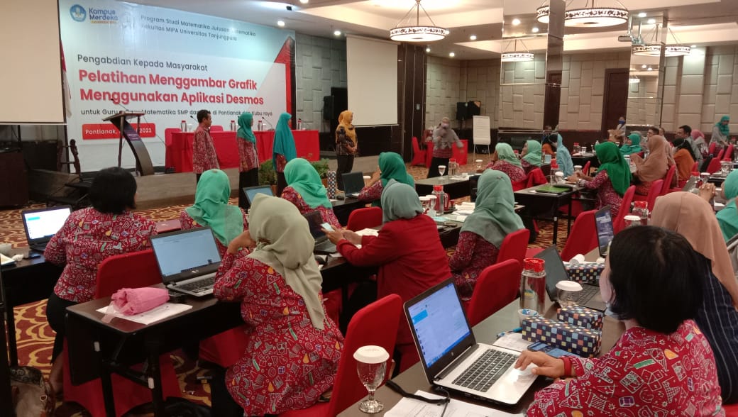Penyajian Grafik Mudah dan Menyenangkan, Dosen Prodi Matematika UNTAN Kenalkan Desmos