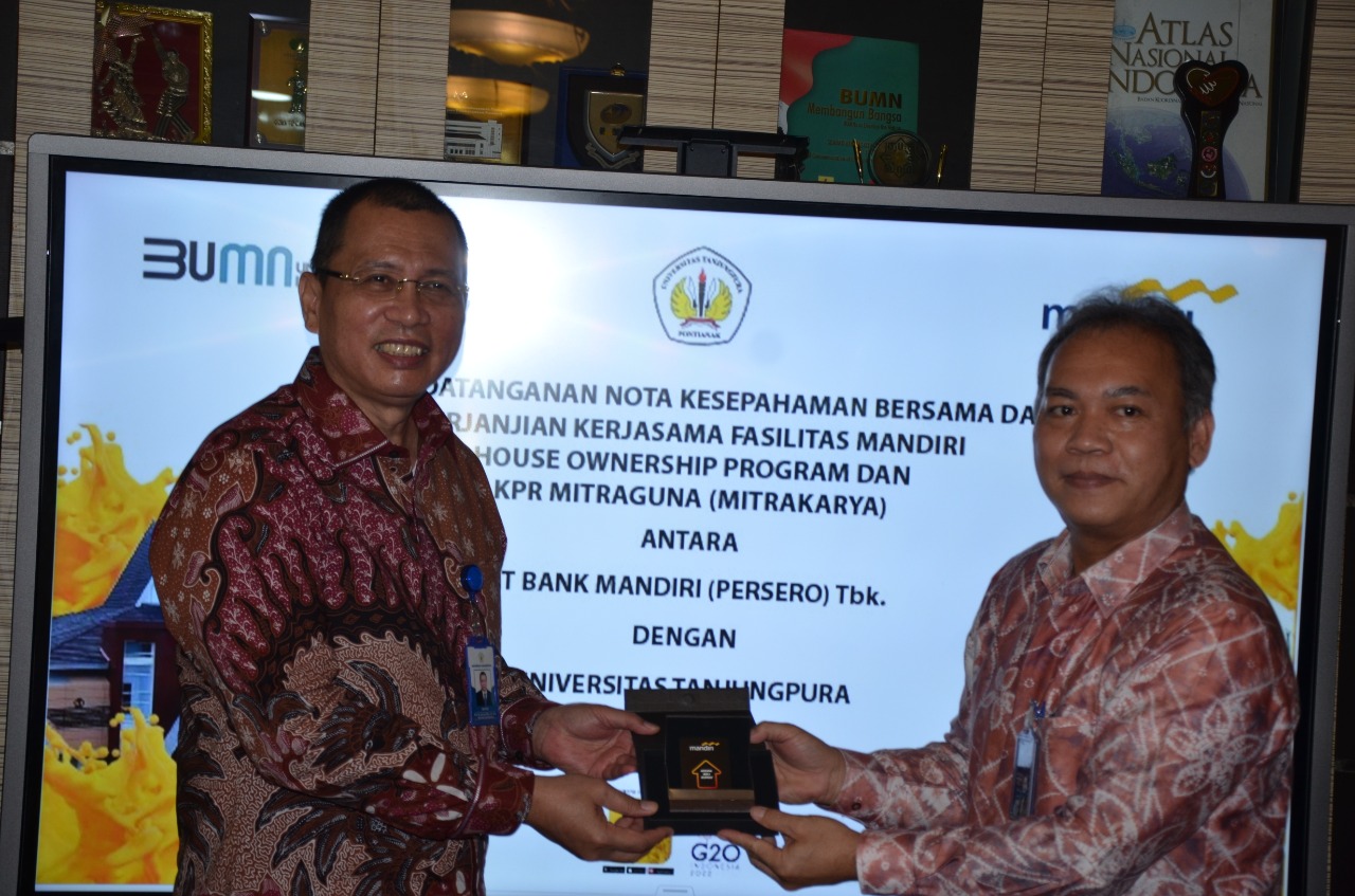 MoU Bank Mandiri dan UNTAN terkait Kepemilikan Rumah dan KPR bagi Pegawai