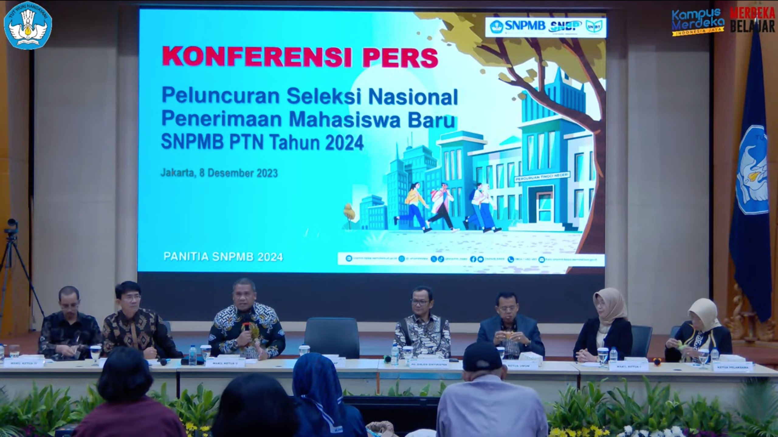 Peluncuran Seleksi Nasional Penerimaan Mahasiswa Baru SNPMB PTN Tahun 2024